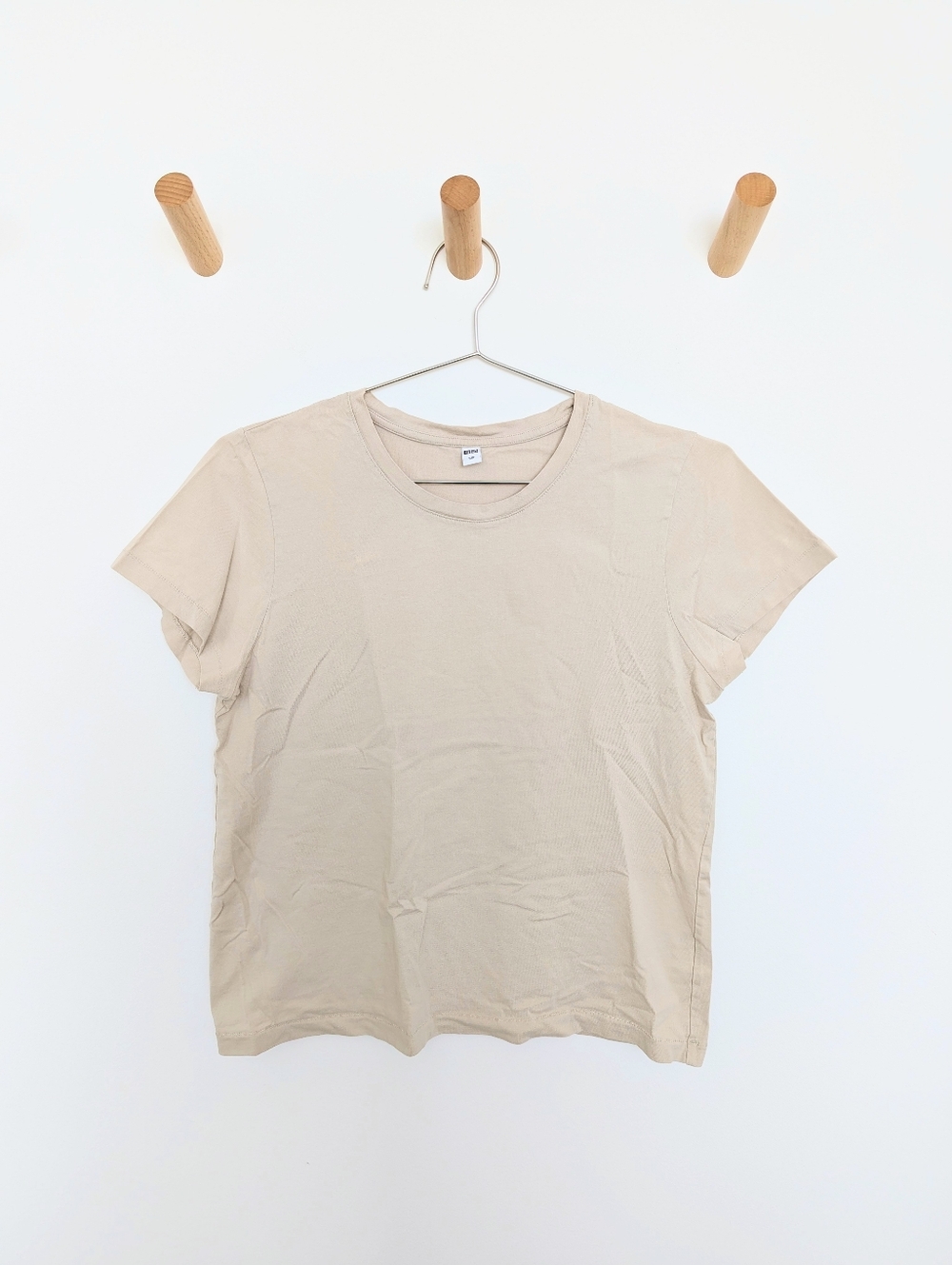 Uniqlo Supima Cotton Crewneck T-Shirt – Natural, Women's S